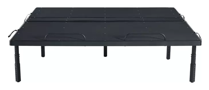 Petros Black King Upholstered Air Adjustable Base with Head Incline