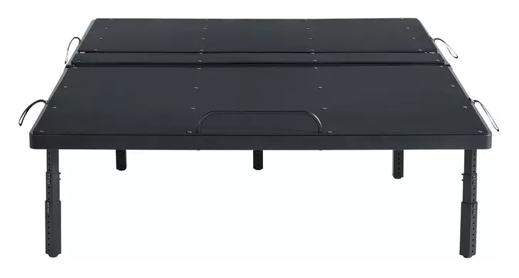 Petros Black Queen Upholstered Air Adjustable Base with Head Incline