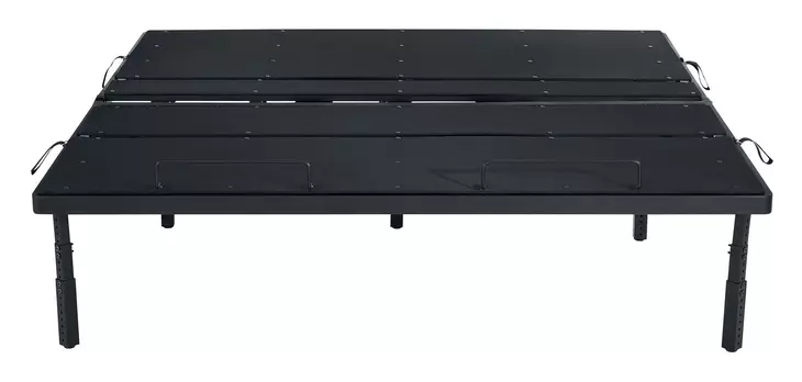 Petros Black King Upholstered Pro Adjustable Base with Head and Foot Incline