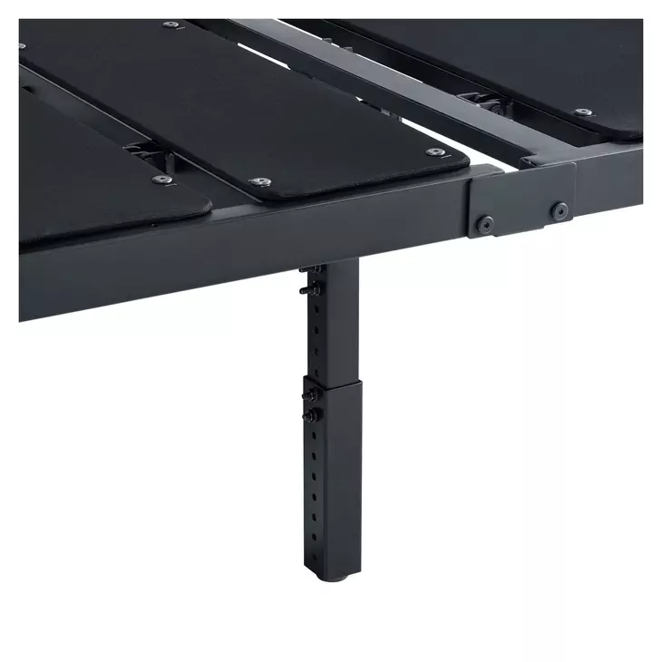 Petros Black King Upholstered Pro Adjustable Base with Head and Foot Incline
