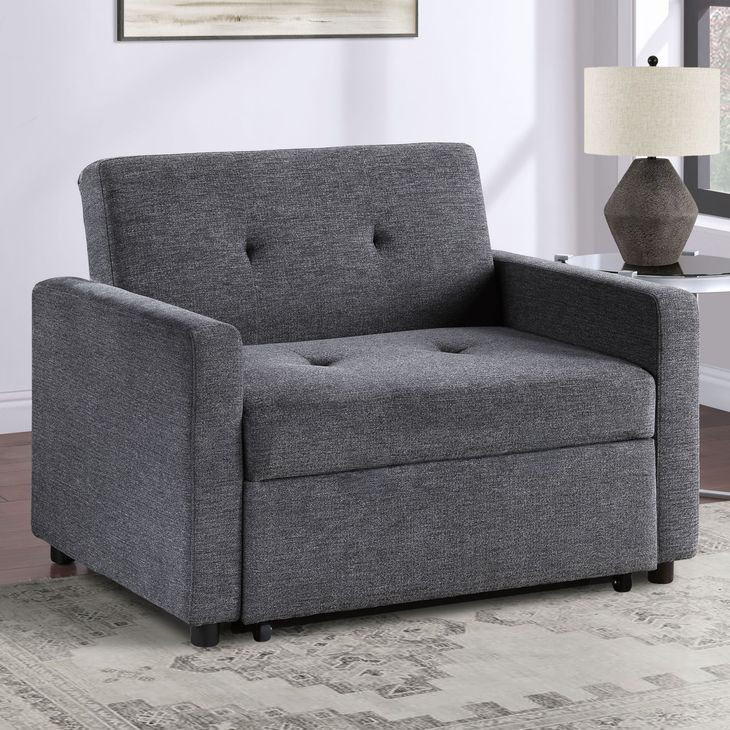 Noah Gray Chair with Twin Sleeper