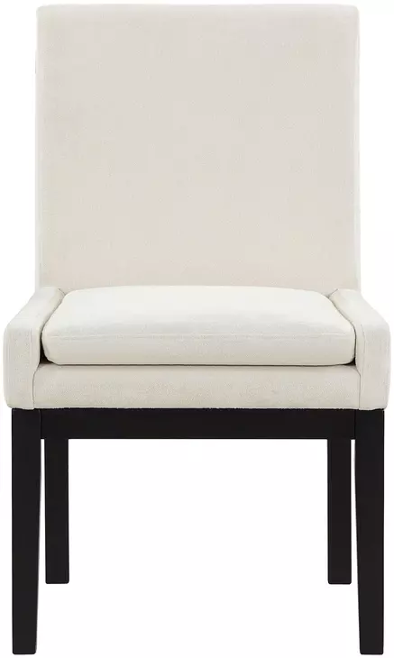 Aubrey Black Upholstered Parsons Chair Set of 2