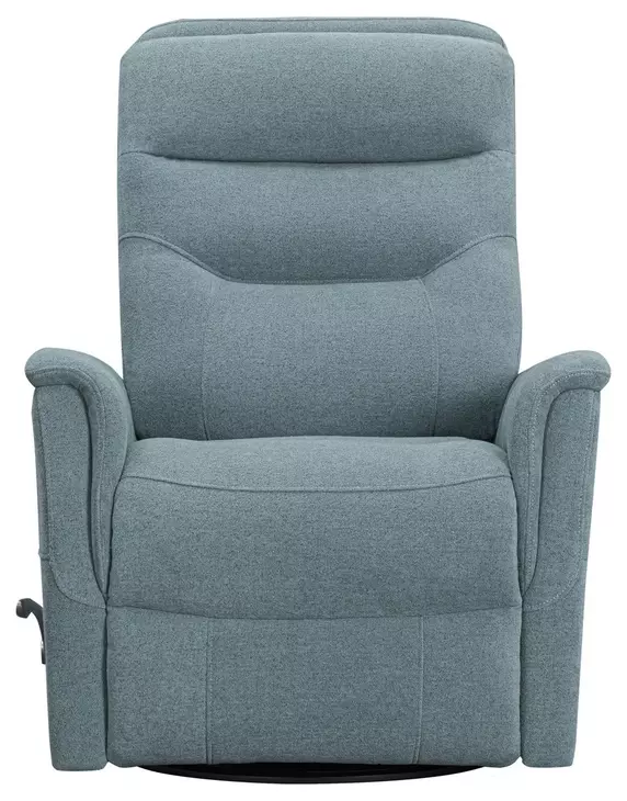 Dualis Snazzy Blue Manual Swivel Glider Recliner
