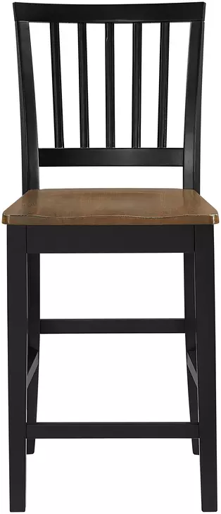 Joplin Black and Brown Counter Height Chair Set of 2
