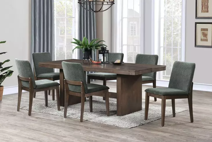 Kody Stone Gray Upholstered Dining Chair Set of 2