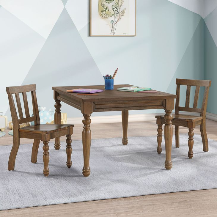 Joanna Brown Rectangular Kids Dining Room Set