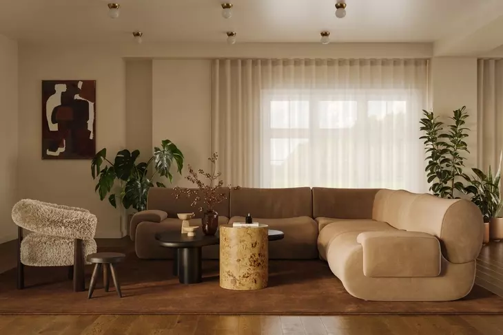 Zenith Latte Brown Modular Sectional
