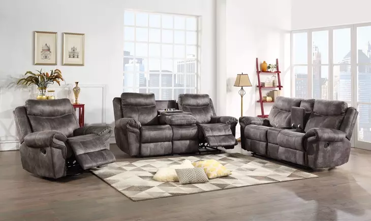 Nashville Gray Swivel Glider Recliner