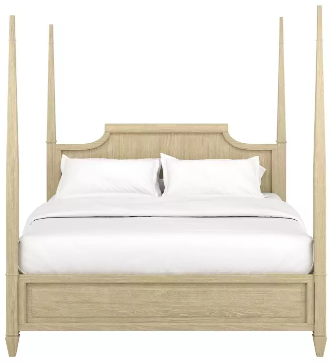 Eave Sundrenched Oak King Panel Bed