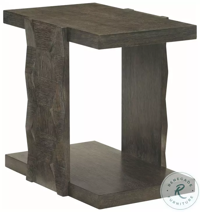 Linea Cerused Charcoal 18" End Table