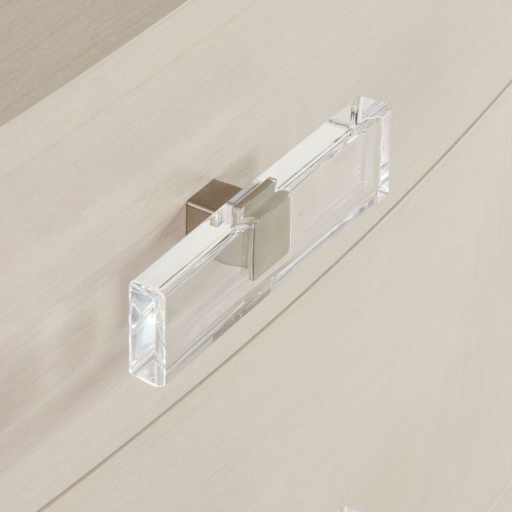 Axiom Linear Grey And White 26" Nightstand