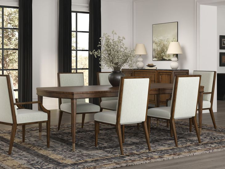 Eave Brown Extendable Oval Dining Room Set