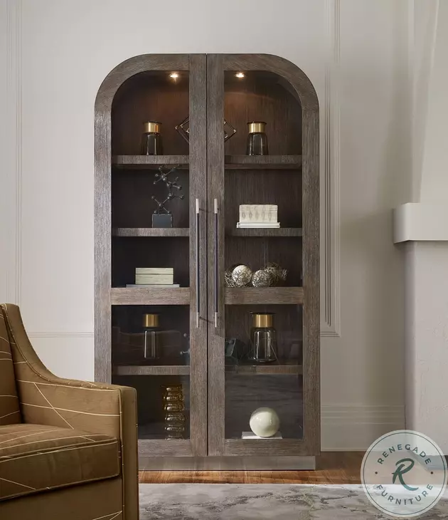 Modern Mood Dark Brown Display Cabinet