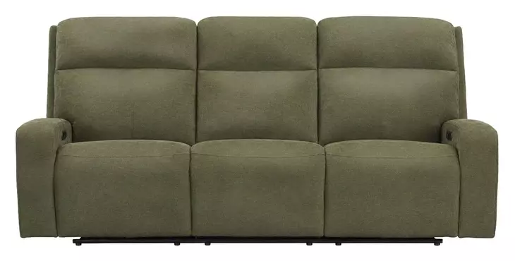 Traxton Jasper Moss 92" Zero Gravity Triple Power Reclining Sofa with USB Charging