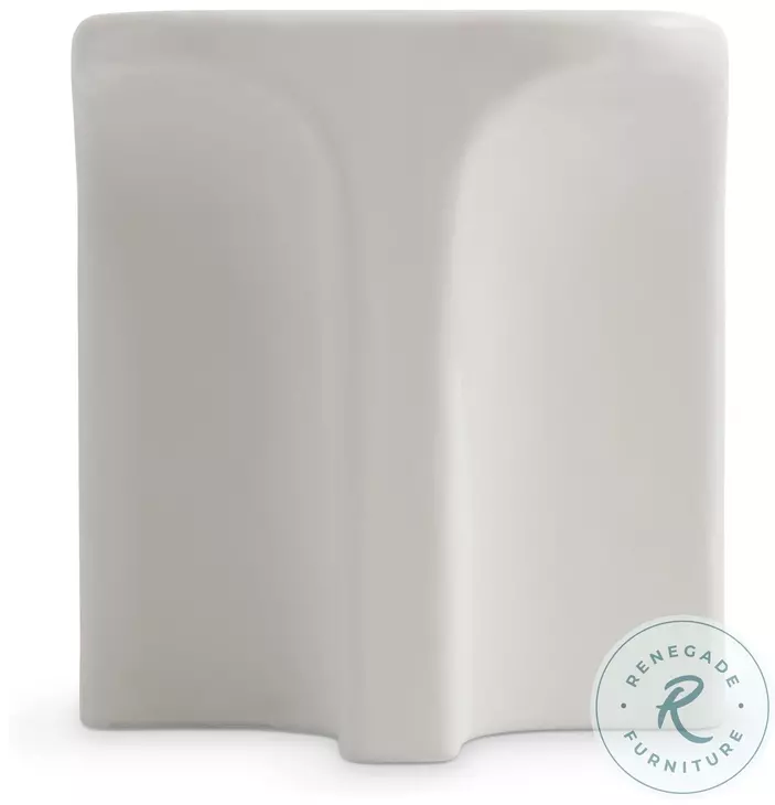 Lennox Chalky White Square Outdoor Side Table