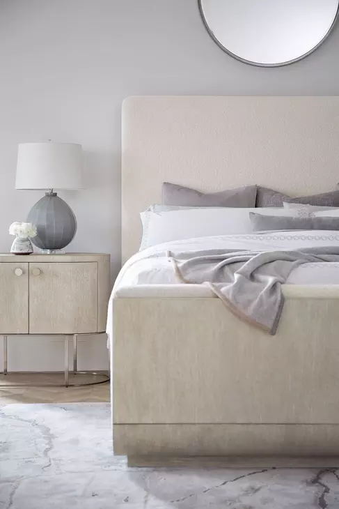 Modern Mood Diamond Queen Upholstered Panel Bed
