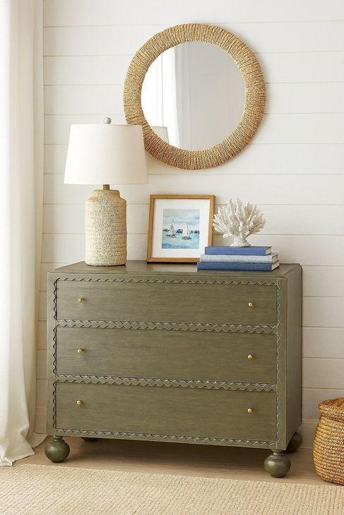 Harbor Sage Green 3 Drawer Accent Chest