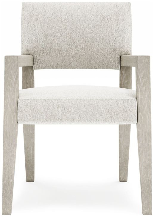 Tempo Cream Performance Fabric Arm Chair