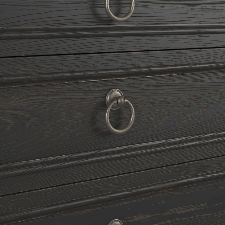 Atrium Black 3 Drawer Nightstand with USB Charging