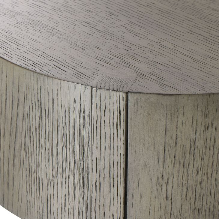 Calder Rustic Grey Chairside Table