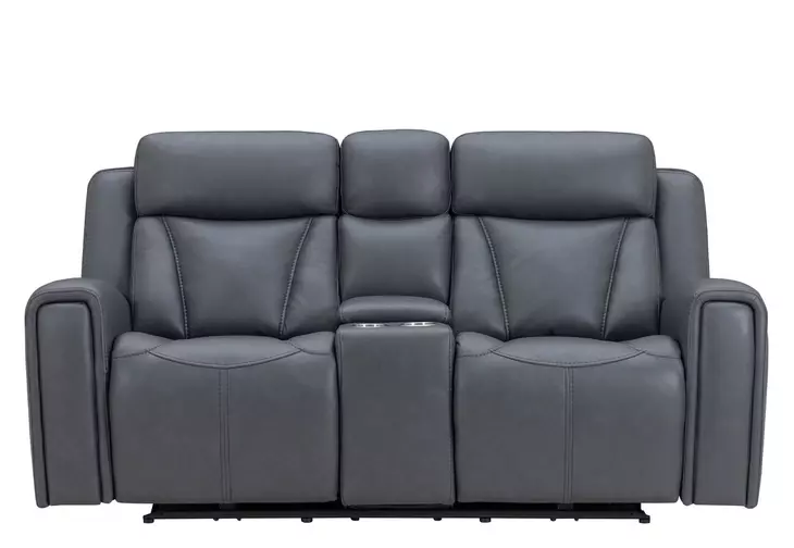 Maveric Bette Lapis 79" Zero Gravity Triple Power Reclining Loveseat with Console and USB Charging