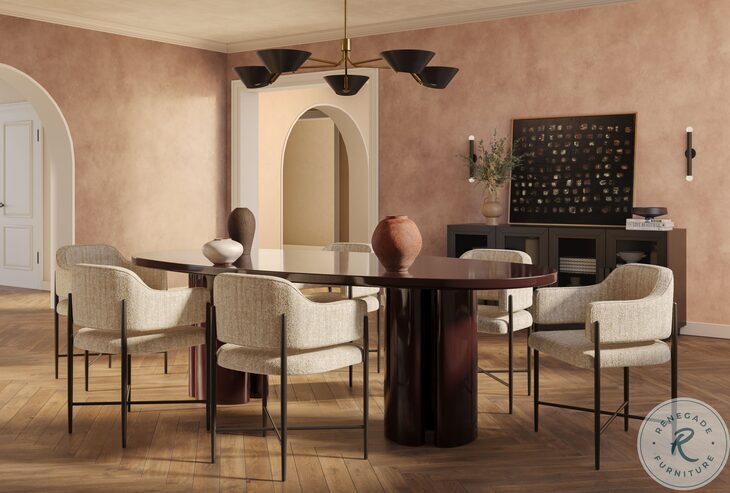 Zola Burgundy Lacquer Dining Room Set from Coleman Furniture | Coleman ...