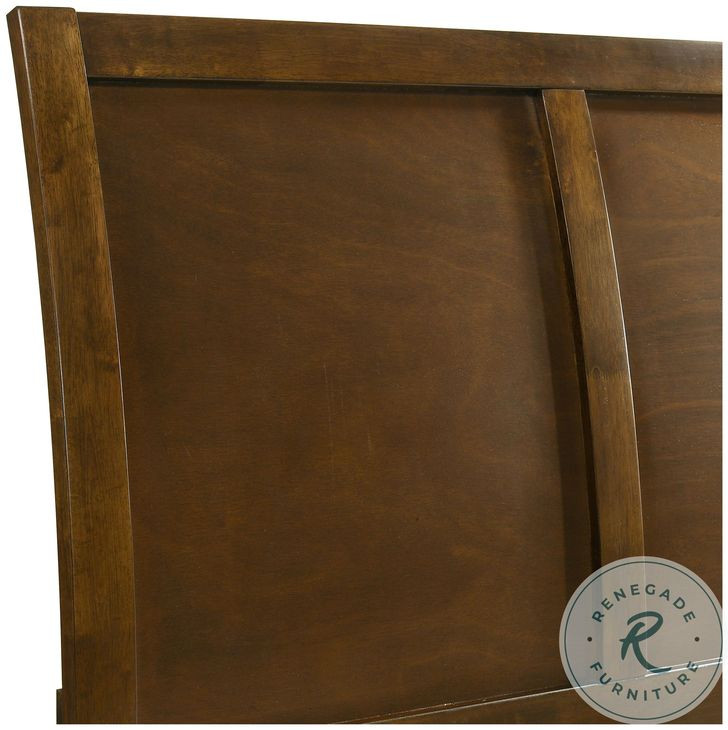 Ballard Walnut Brown Full Sleigh Bed
