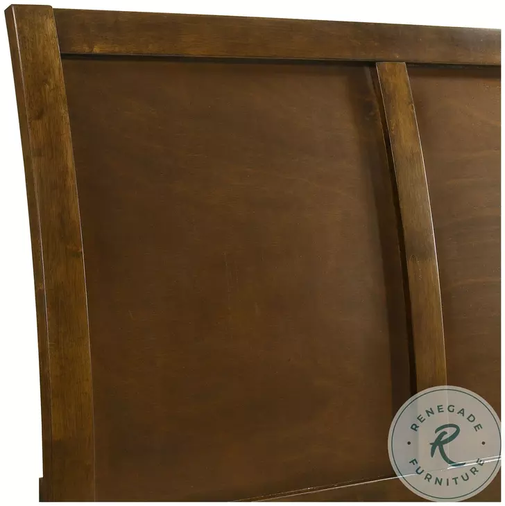 Ballard Walnut Brown Full Sleigh Bed