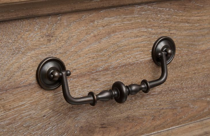 Adler Court Florentine Walnut King Storage Panel Bed