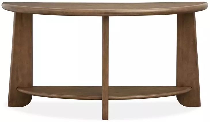 Tanner Tawny Brown Demilune Sofa Table