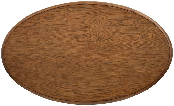Tanner Tawny Brown Oval Cocktail Table
