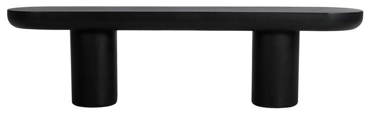 Rocca Black Outdoor Dining Bench