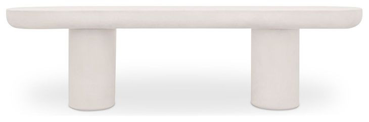 Rocca Cream Outdoor Dining Bench