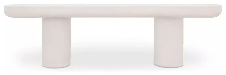 Rocca Cream Outdoor Dining Bench