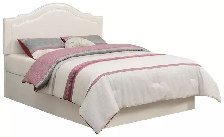 Edmond White Upholstered Queen Headboard