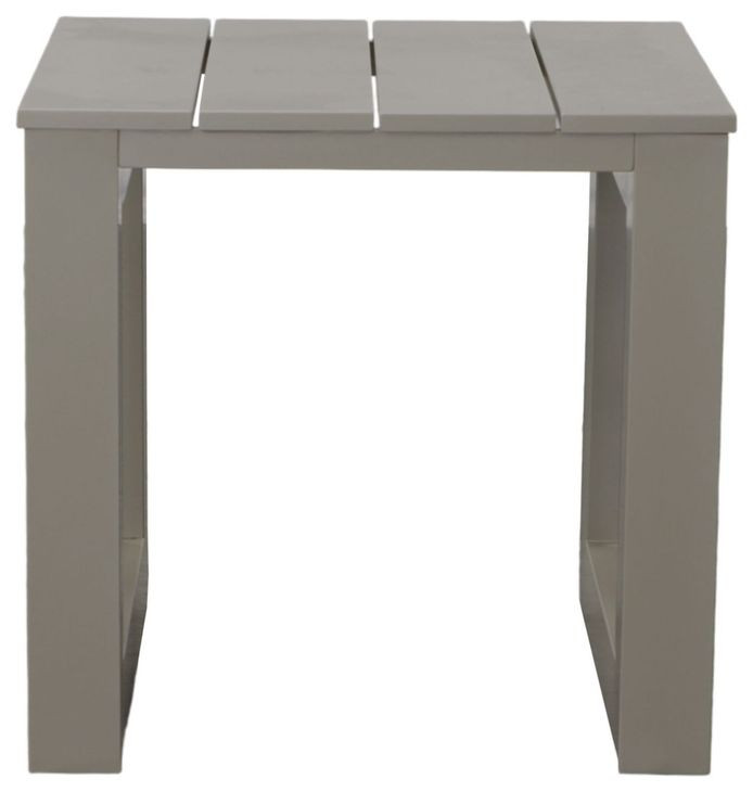 Dalilah Gray Patio Square End Table