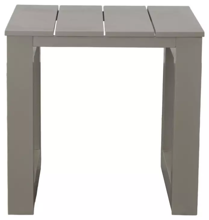 Dalilah Gray Patio Square End Table