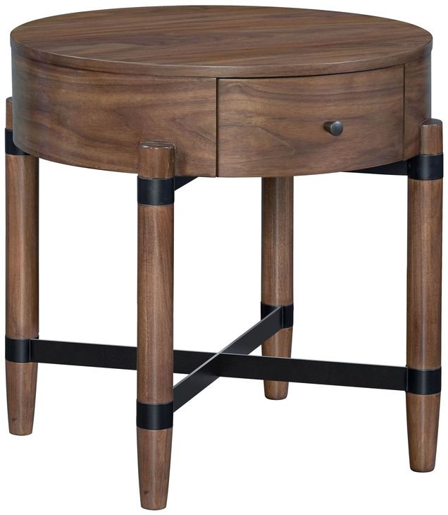 Tranquility Walnut Round Occassional Table Set