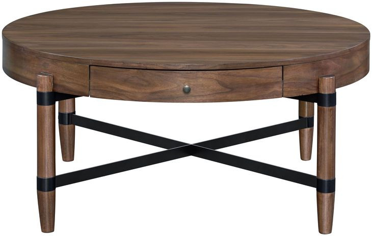 Tranquility Walnut Round Coffee Table
