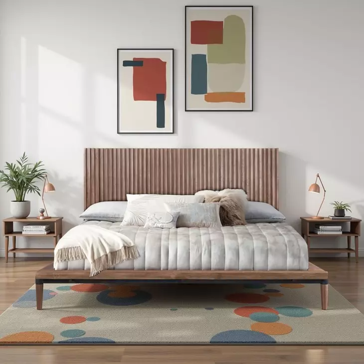Tranquility Walnut Platform Bedroom Set