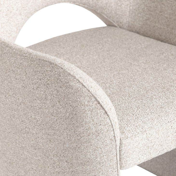 Loggia Beige Performance Fabric Arm Chair