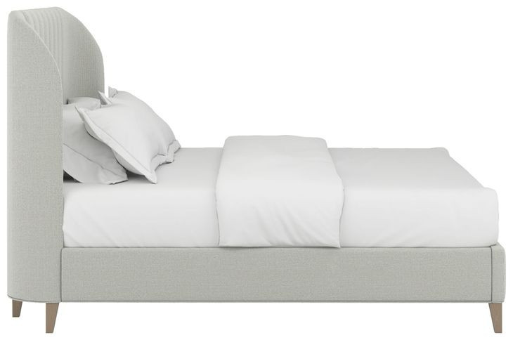 Dante Cloud Performance Fabric King Upholstered Wide Channel Panel Bed
