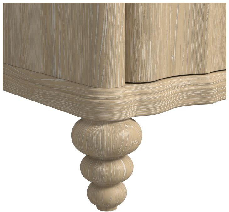 Haven Sun Oak 3 Drawer Nightstand with USB Charging