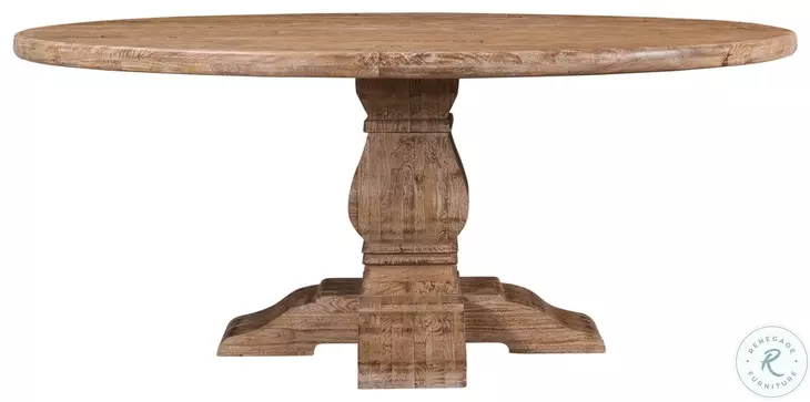 Pengrove Antique Oak 72" Round Dining Table