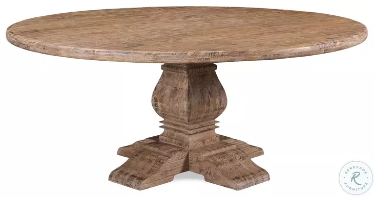 Pengrove Antique Oak 72" Round Dining Table