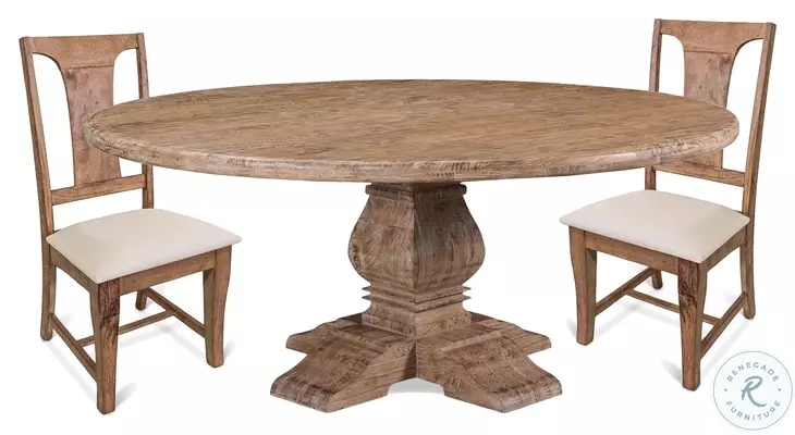 Pengrove Antique Oak 72" Round Dining Table
