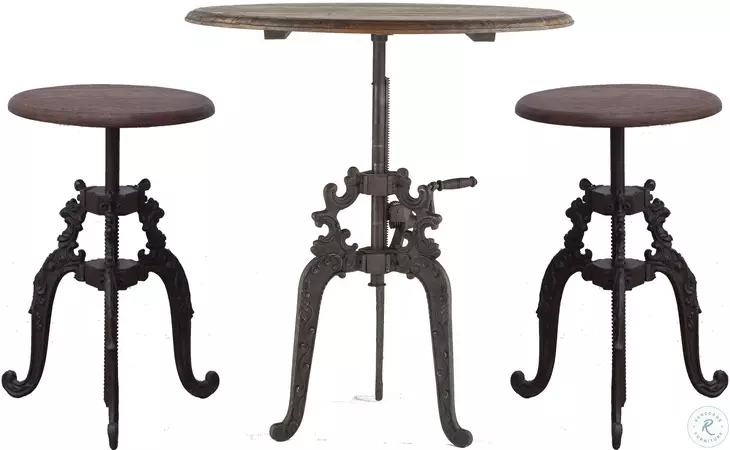 Regina Reclaimed Teak Adjustable Stool