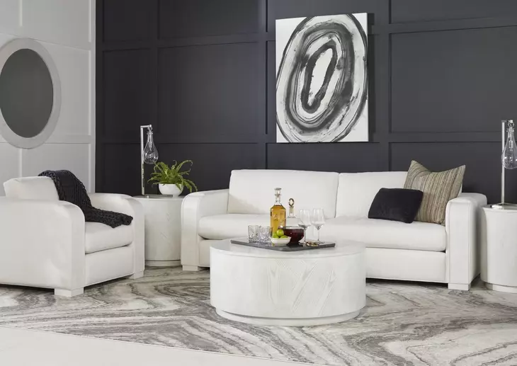 Rothko Uph Porcelain Upholstered Lounge Chair