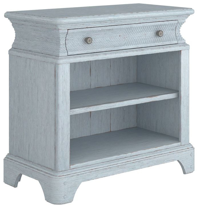 Summer Creek Blue 1 Drawer Nightstand with USB Charging