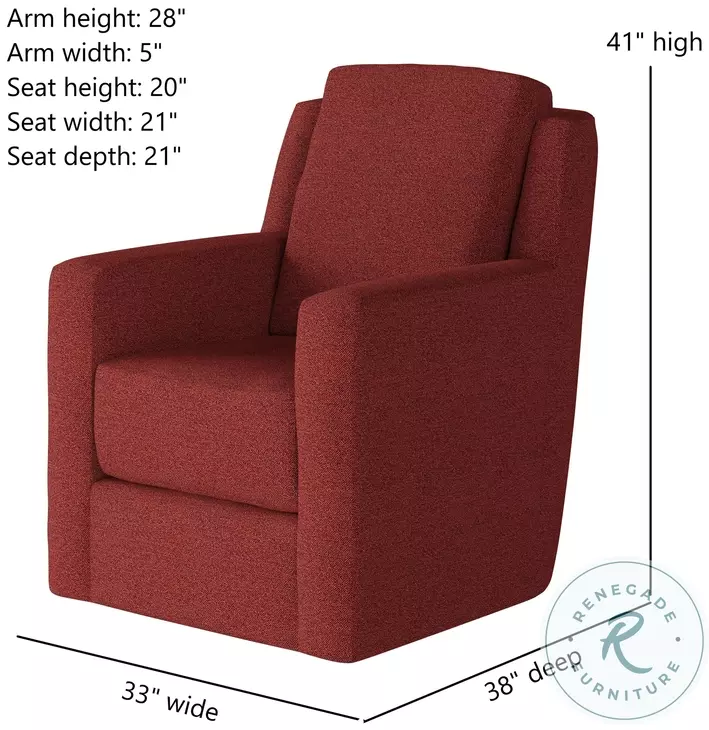 Diva Glam Squad Garnet Swivel Glider